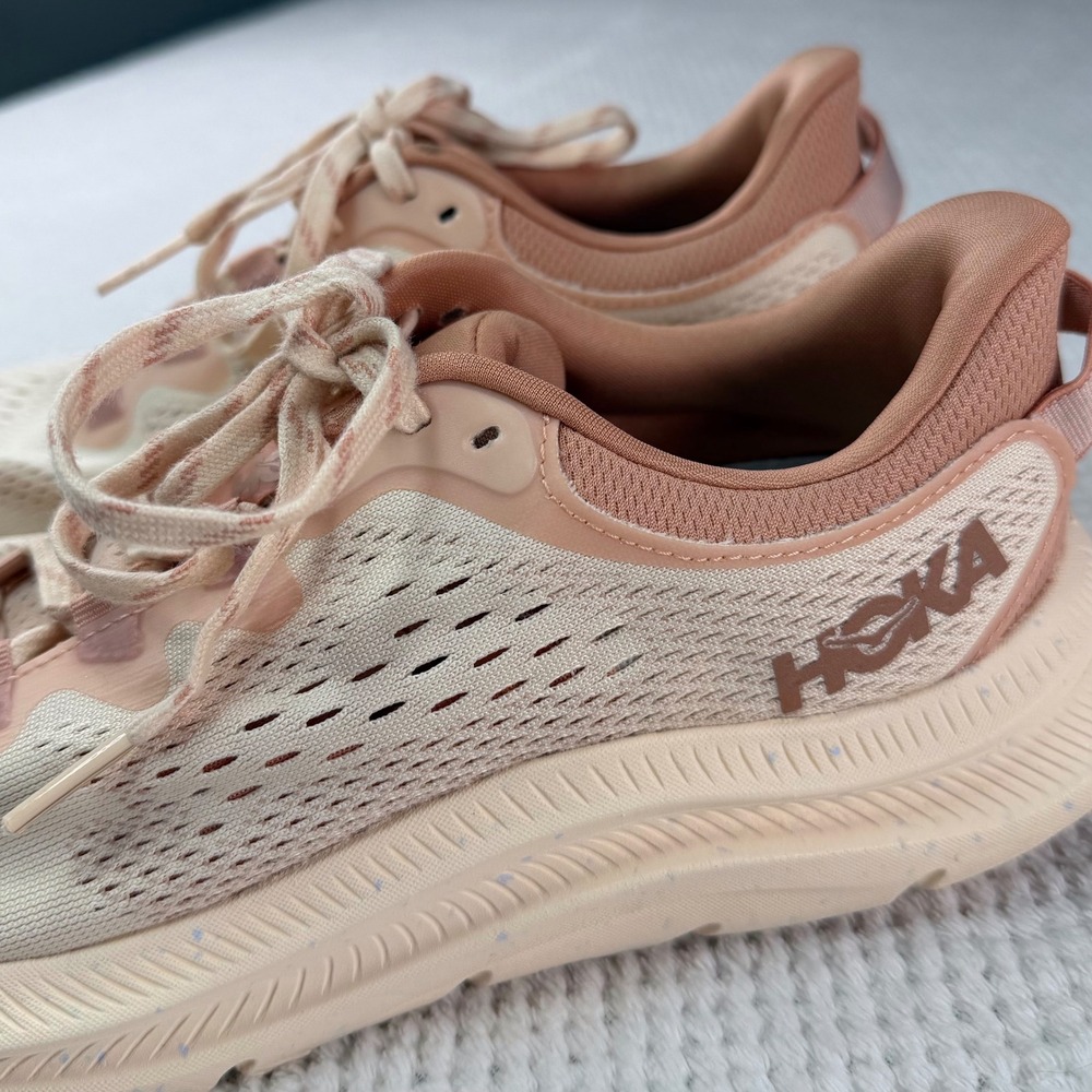 Hoka Kawana 2 Womens 8.5 Running Shoes Peach Cream 1147913 VSN Sneakers - Picture 4 of 8